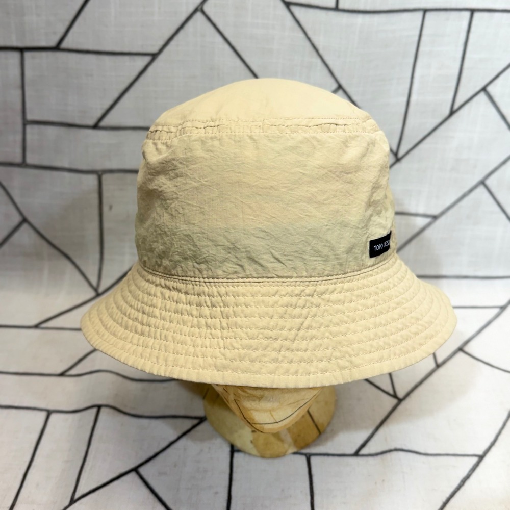 Topo Designs Bucket Hat One Size Tan Nylon Outdoor Sun Protection Hat